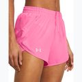 Pantaloni scurți de alergat pentru femei Under Armour Fly By fluo pink/fluo pink/reflective 4