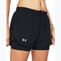 Pantaloni scurți de alergat pentru femei Under Armour Fly By 2in1 black/black/reflective 4