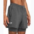 Pantaloni scurți de alergare pentru bărbați Under Armour Launch 5" 2in1 castlerock/castlerock/reflective 4