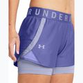 Pantaloni scurți de antrenament pentru femei Under Armour Play Up 2-In-1 starlight/celeste/celeste 4
