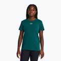 Tricou de antrenament pentru femei Under Armour Off Campus Core hydro teal/white