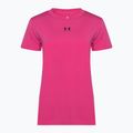 Tricou de antrenament pentru femei Under Armour Off Campus Core astro pink/black