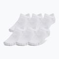 Șosete de antrenament Under Armour Essential No Show 6 Pack white/white/halo gray