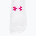 Șosete de antrenament pentru femei Under Armour Essential Nv Mid Crew 3P white/white/astro pink 3