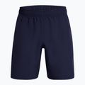 Pantaloni scurți de antrenament pentru bărbați Under Armour Tech Woven Wordmark midnight navy/white