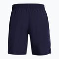 Pantaloni scurți de antrenament pentru bărbați Under Armour Tech Woven Wordmark midnight navy/white 2