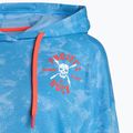 Tricou de antrenament pentru femei Under Armour Project Rock Underground Terry HD viral blue/phoenix fire/white 5