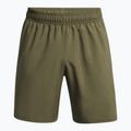 Pantaloni scurți de antrenament pentru bărbați Under Armour Tech Woven Wordmark marine od green/black