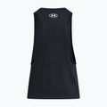 Under Armour Project Rock Neon Flame Tank negru/negru, pentru femei, pentru antrenament 4