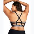 Sutien fitness Under Armour Project Rock All Train Crossback black/white 2
