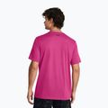 Tricou de antrenament pentru bărbați Under Armour Project Rock Payoff Graphic astro pink/downpour gray 2