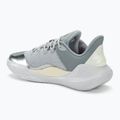 Under Armour Curry 11 YW halo pantofi de baschet gri / oțel / alb argilă albă 3