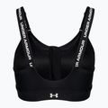 Sutien fitness Under Armour Infinity High Zip 2.0 black/white 2