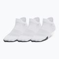 Șosete de antrenament pentru femei Under Armour Breathe NS Tab 3 Pack white/white/halo gray