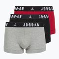 Boxeri pentru bărbați Nike Jrdan JHM Flight Cotton Trunk 3 perechi gym red/black