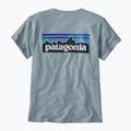 Tricou albastru termic Patagonia P-6 Logo Responsibili-Tee pentru femei 2