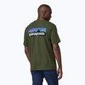 Tricou de trekking pentru bărbați Patagonia P-6 Logo Responsibili-Tee torrey pine green 2