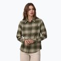 Tricou pentru femei Patagonia Fjord Flannel cascade pine needle green