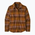 Tricou pentru femei Patagonia Fjord Flannel happy camper/shelter brown 4