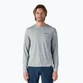 Longsleeve pentru bărbați Patagonia Cap Cool Daily Graphic Shirt-Waters boardshort logo abalone blue/feather grey