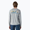 Longsleeve pentru bărbați Patagonia Cap Cool Daily Graphic Shirt-Waters boardshort logo abalone blue/feather grey 2