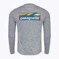 Longsleeve pentru bărbați Patagonia Cap Cool Daily Graphic Shirt-Waters boardshort logo abalone blue/feather grey 2