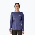 Longsleeve pentru femei  Patagonia Cap Cool Merino Blend Graphic imagine moon: solstice purple