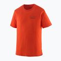 Tricou pentru bărbați  Patagonia Cap Cool Merino Blend Graphic Shirt fitz roy strata/pollinator orange