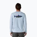 Longsleeve pentru bărbați Patagonia Cap Cool Daily Graphic Shirt-Waters fitz roy trout/fleck blue 2