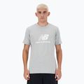 Tricou pentru bărbați New Balance Stacked Logo athletic grey 3