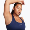 Sutien de antrenament Nike Swoosh Medium Support midnight navy/white 3