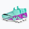 Încălțăminte de fotbal pentru copii Nike Jr Zoom Mercurial Superfly 9 Academy FG/MG hyper turquoise/black/ white/fuchsia dream 3