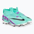 Încălțăminte de fotbal pentru copii Nike Jr Zoom Mercurial Superfly 9 Academy FG/MG hyper turquoise/black/ white/fuchsia dream 4