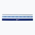 Bentiță Nike Mixed Width Headband 3 buc light armory blue/university blue/white