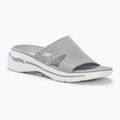 Papuci pentru femei SKECHERS Go Walk Arch Fit Sandal Joyful gray