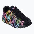 Încălțăminte pentru copii SKECHERS JGoldcrown Uno Lite Spread The Love black/multicolor 8