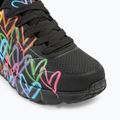 Încălțăminte pentru copii SKECHERS JGoldcrown Uno Lite Spread The Love black/multicolor 7