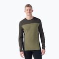Bluză termică pentru bărbați Smartwool Classic Thermal Merino Base Layer Colorblock Crew Boxed moss