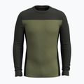 Bluză termică pentru bărbați Smartwool Classic Thermal Merino Base Layer Colorblock Crew Boxed moss 3