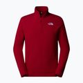 Hanorac pentru bărbați  The North Face 100 Glacier 1/4 Zip garnet red