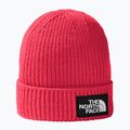 Căciulă de trekking pentru copii  The North Face TnF Box Logo Cuffed radiant poppy