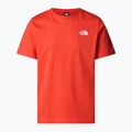 Tricou pentru bărbați The North Face Box Nse crimson orange/black 4