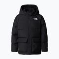 Geacă cu puf pentru copii The North Face Teen North Down Fleece Lined Short Parka tnf black