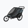 Remorcă de biciletă pentru fouă persoane Thule Chariot Cab dark slate 10