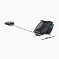 Remorcă de biciletă pentru fouă persoane Thule Chariot Cab dark slate 11