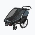 Remorcă de biciletă pentru fouă persoane Thule Chariot Cab dark slate 13