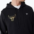 Bluză pentru bărbați New Era Team Script FZ Hoody Chicago Bulls black 4