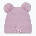 New Era Femeie New York Yankees New Era Metalic Logo Beanie roz pastel