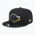 New Era Split Logo 9Fifty Los Angeles Lakers șapcă negru 2