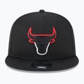 New Era Split Logo 9Fifty Chicago Bulls șapcă negru 3